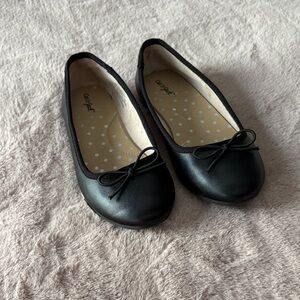 Cat & Jack Kids Comfortable Black Ballet Flats - Size 13